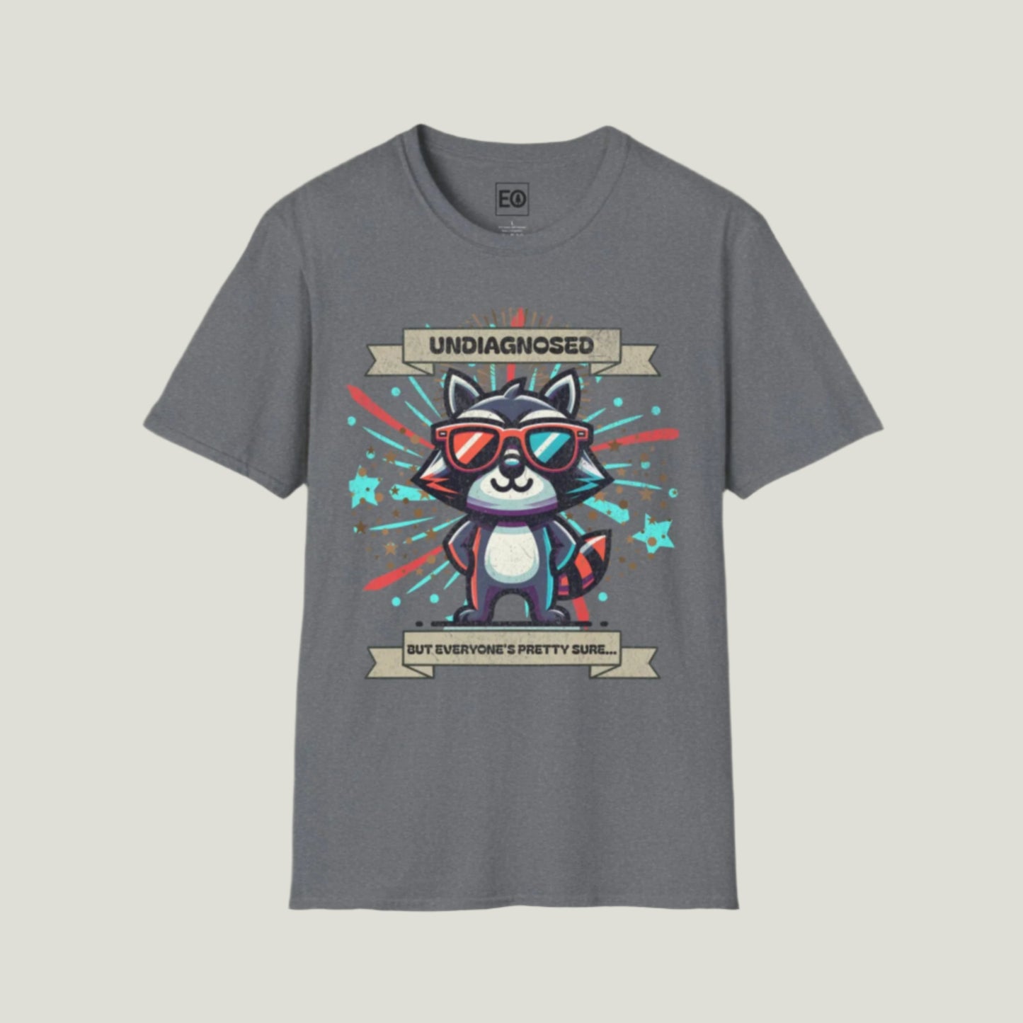 Undiagnosed Raccoon T-Shirt - Unisex Softstyle