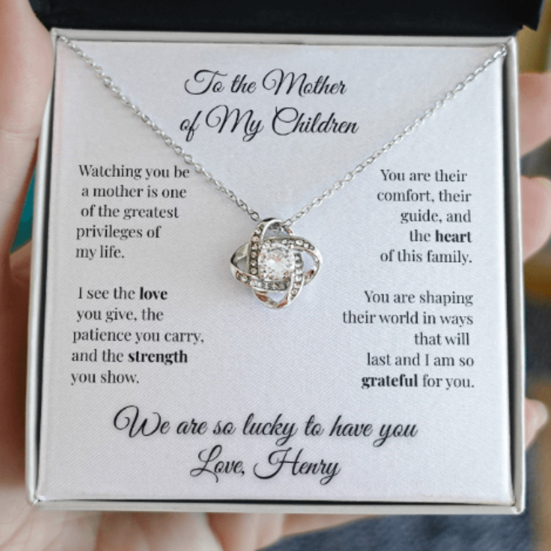To My Wife- Mother of My Children Necklace