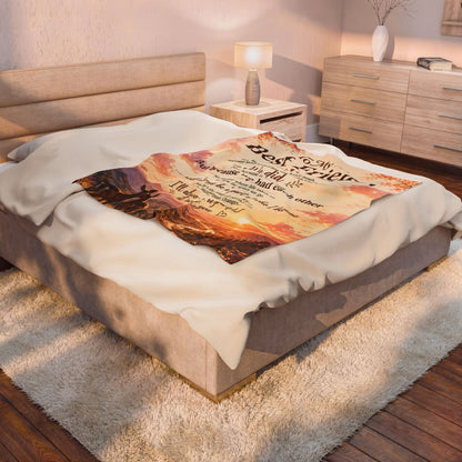 To My Best Friend Blanket – Emotional Friendship Gift – Long Distance or Graduation Gift