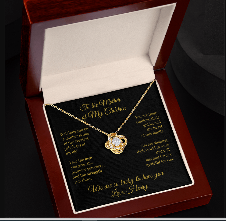 To My Wife- Mother of My Children Necklace