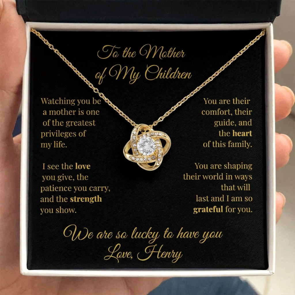 To My Wife- Mother of My Children Necklace
