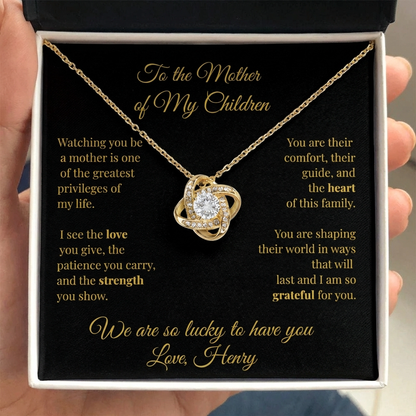 To My Wife- Mother of My Children Necklace