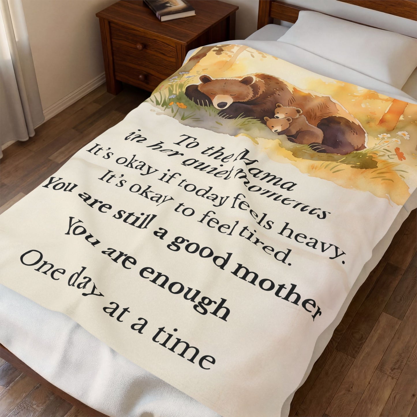 Mama Bear Comfort Blanket- "You Are Still a Good Mother" Gift