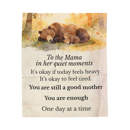 Mama Bear Comfort Blanket- "You Are Still a Good Mother" Gift