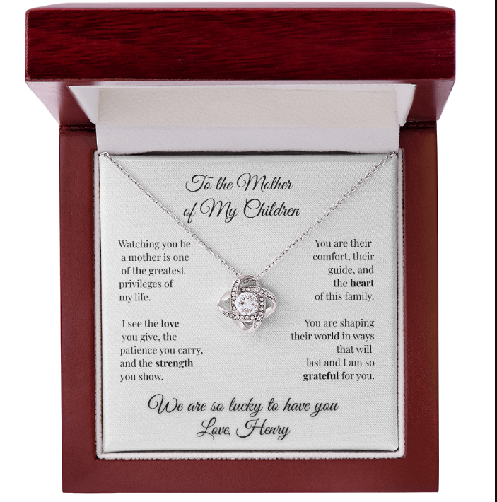To My Wife- Mother of My Children Necklace